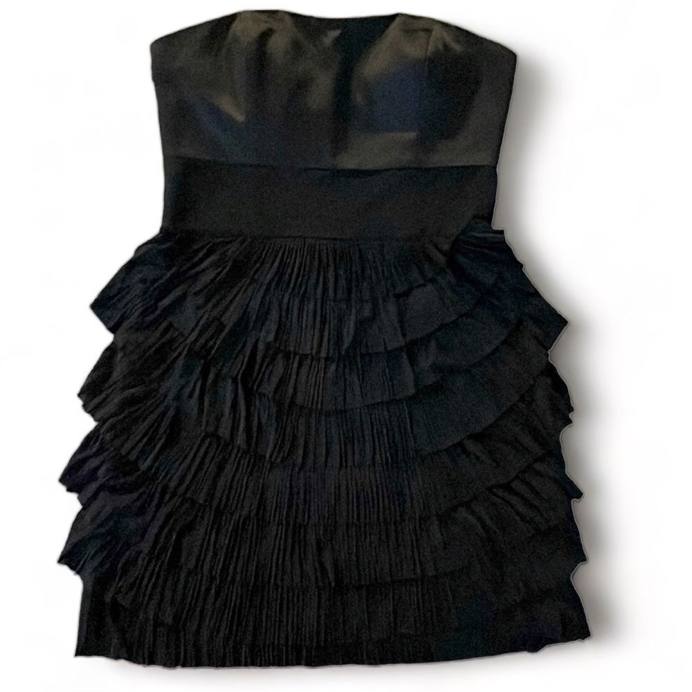 MM COUTURE by Miss Me Strapless Tiered Dress | Black | Size Medium